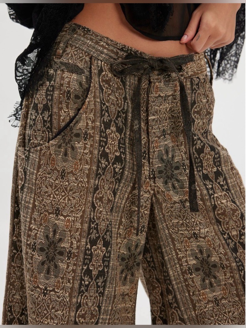 Free People Dahlia Wide Leg Pants - Picture 3 of 14
